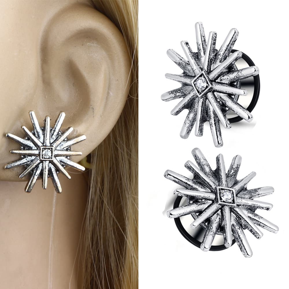Wish la eight Shield needle ear expander ear piercing jewelry