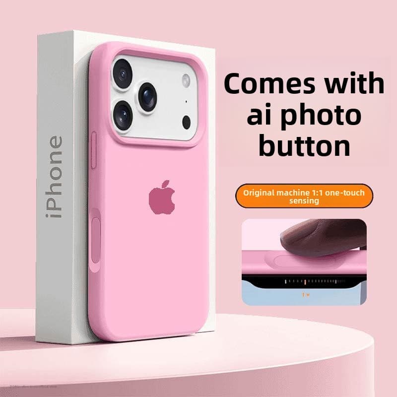 Coque en silicone liquide antichoc de style militaire avec protection intégrale et boutons intégrés pour iPhone 17 Pro Max 16 15/17 Ultra