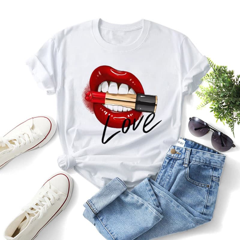 Fashion Women's Wear Brand Printing T-shirt Couples Dress Unisex T-shirt XS-4XL
