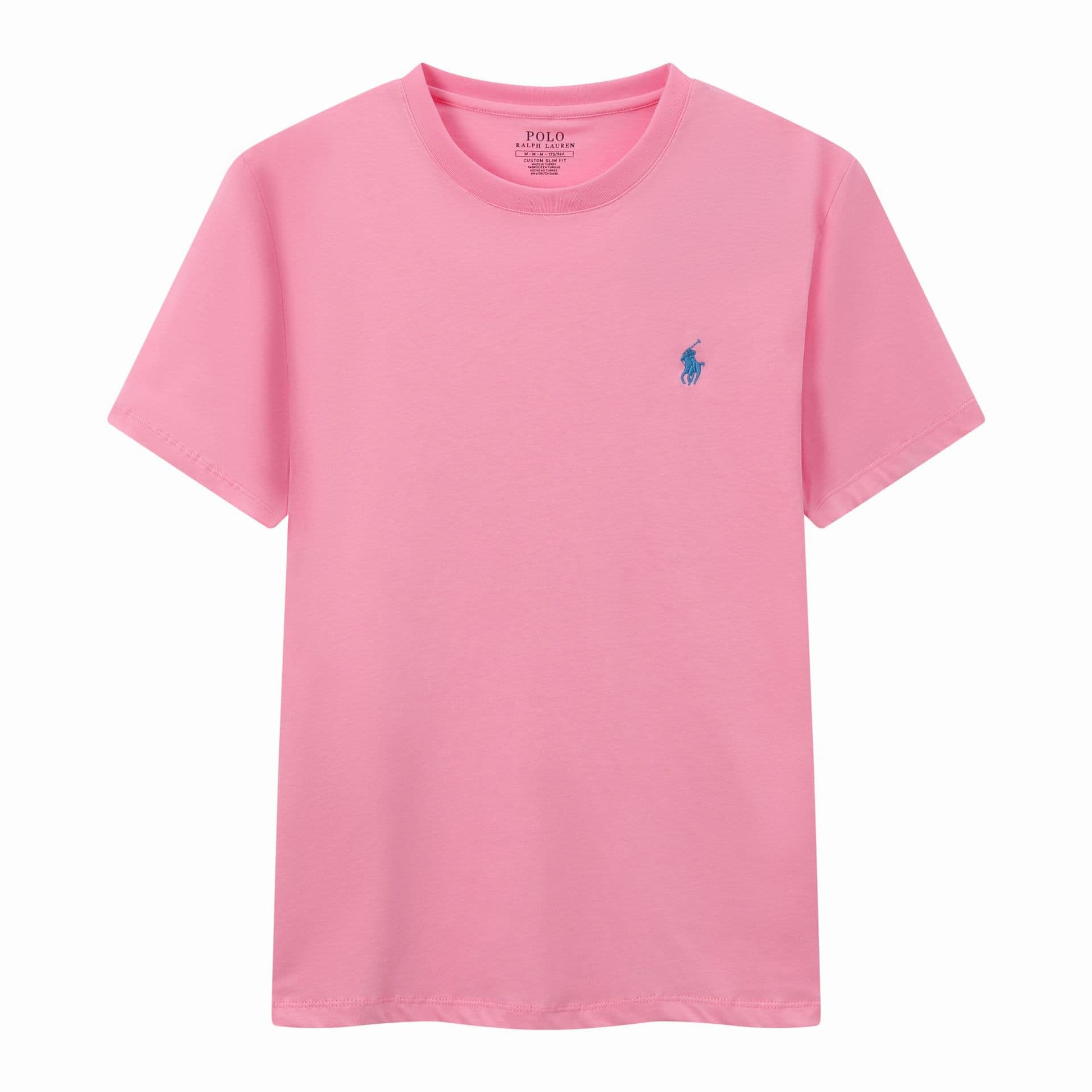T-shirt brodé tendance, T-shirt classique à manches courtes en coton, Hauts à manches courtes pour couples