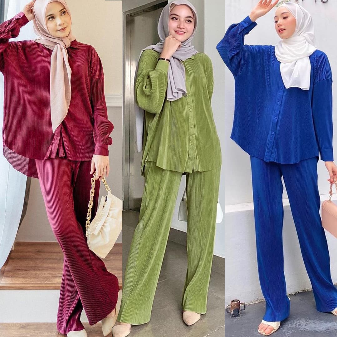 Women's solid color casual fashion single-breasted long-sleeved pleated loose trousers suit