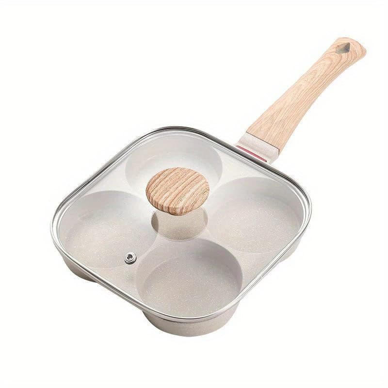 1pc Non-Stick Omelet Pan with Lid - Perfect for Breakfast, Burgers, Pancakes, and More!