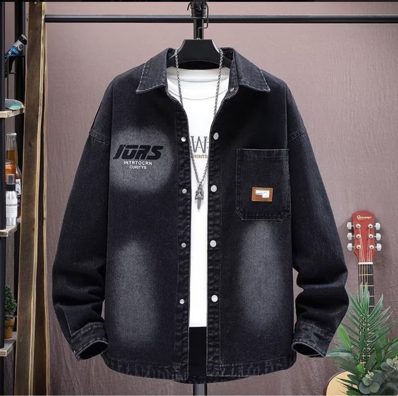 Men's clothing Spring and autumn denim jacket men's new loose new style youth high school junior high school student trendy clothes