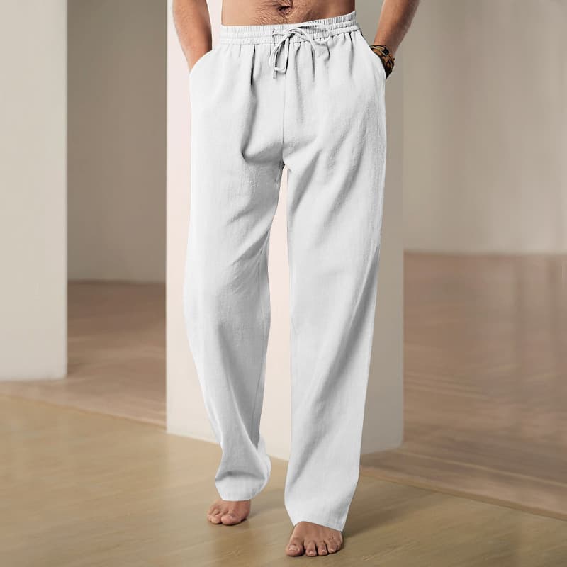 Men's Clothing Spring And Summer New Trend Men's Hip Hop Breathable Linen Loose Casual Sports Pants