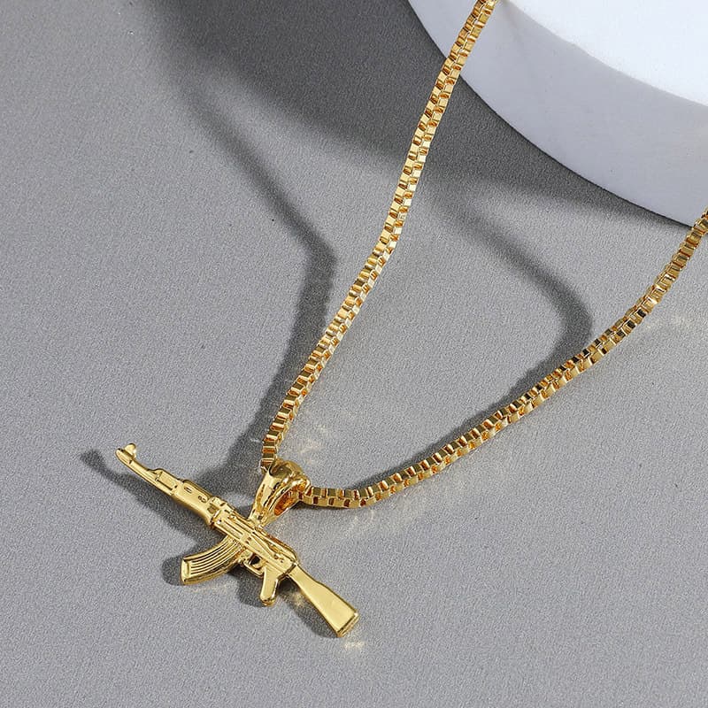 Jewelry & Accessories accessories, necklaces, pendants, AK47 gun pendants, fashion accessories, can be sent one by one