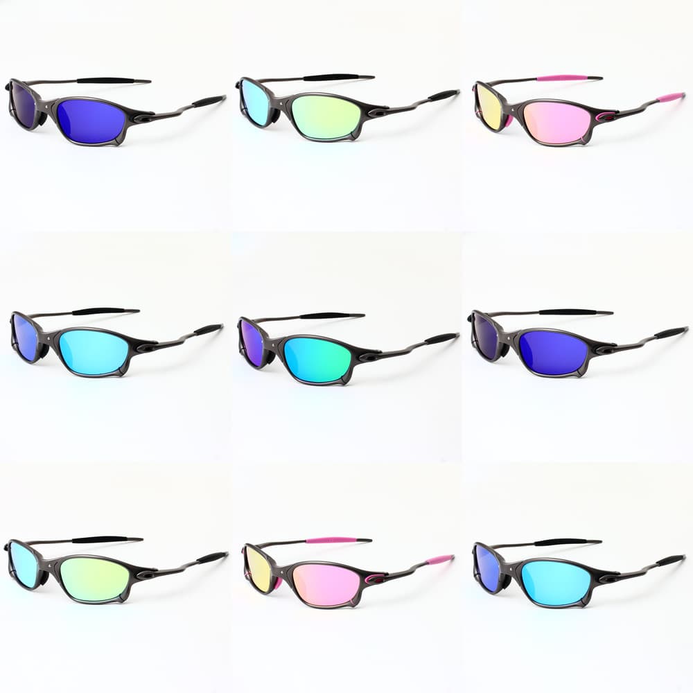 Cross-Border European And American Gold Frame Polarized X Metal Futuristic Tech Style Outdoor Sports Cycling Sunglasses