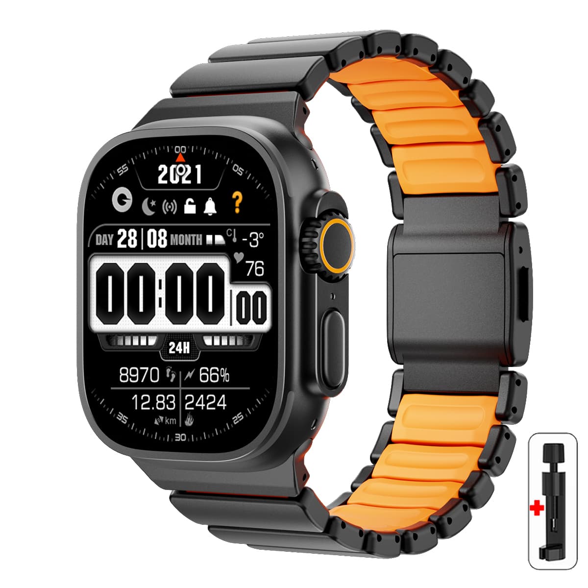 Magnetic Metal Strap For Iwatch Ultra 3/2 49mm 45 42 44 46mm Titanium/Stainless Steel Man Luxury Band For Apple Watch S11 10 9 8