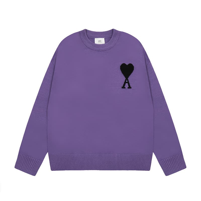 Pull chaud unisexe pour jeunes, motif cœur pêche, pull tendance à col montant.