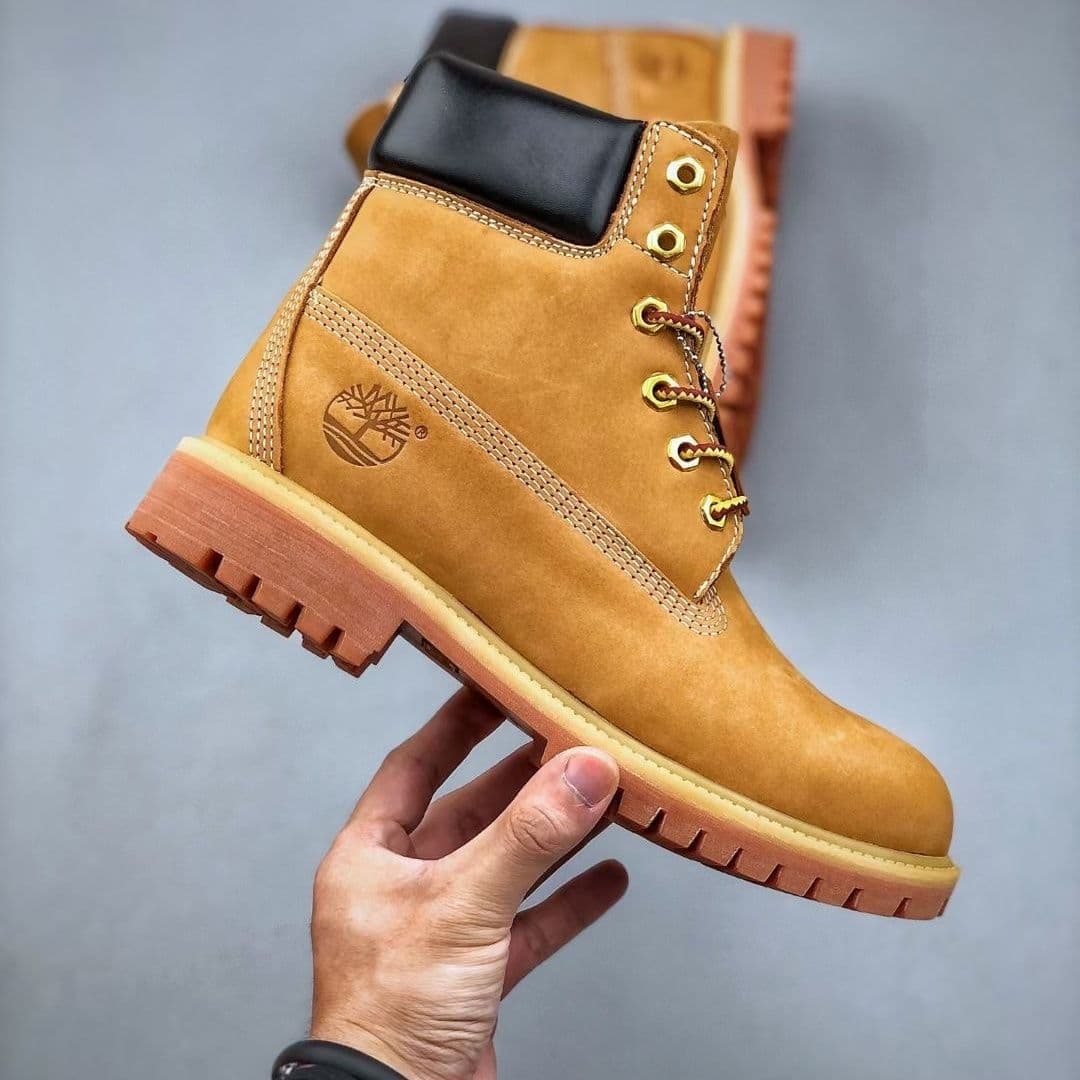 Bottes Martin pour hommes Bottes de combat classiques jaunes Bottines