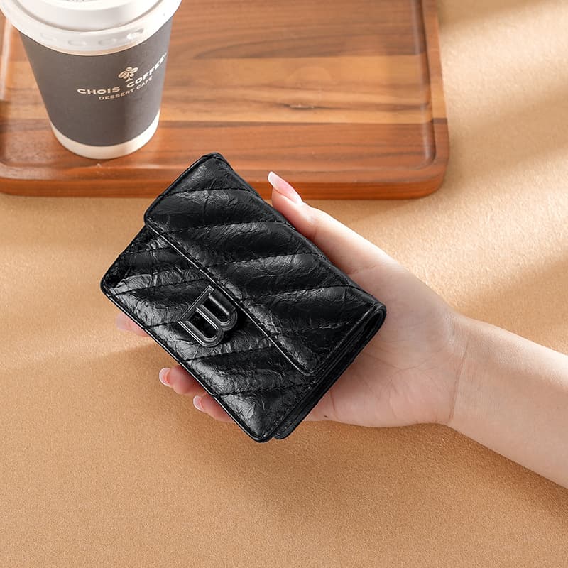 Porte-cartes pour femmes, nouveau petit porte-cartes anti-démagnétisation, fente multi-cartes, accordéon, simple et exquis, porte-cartes, porte-monnaie