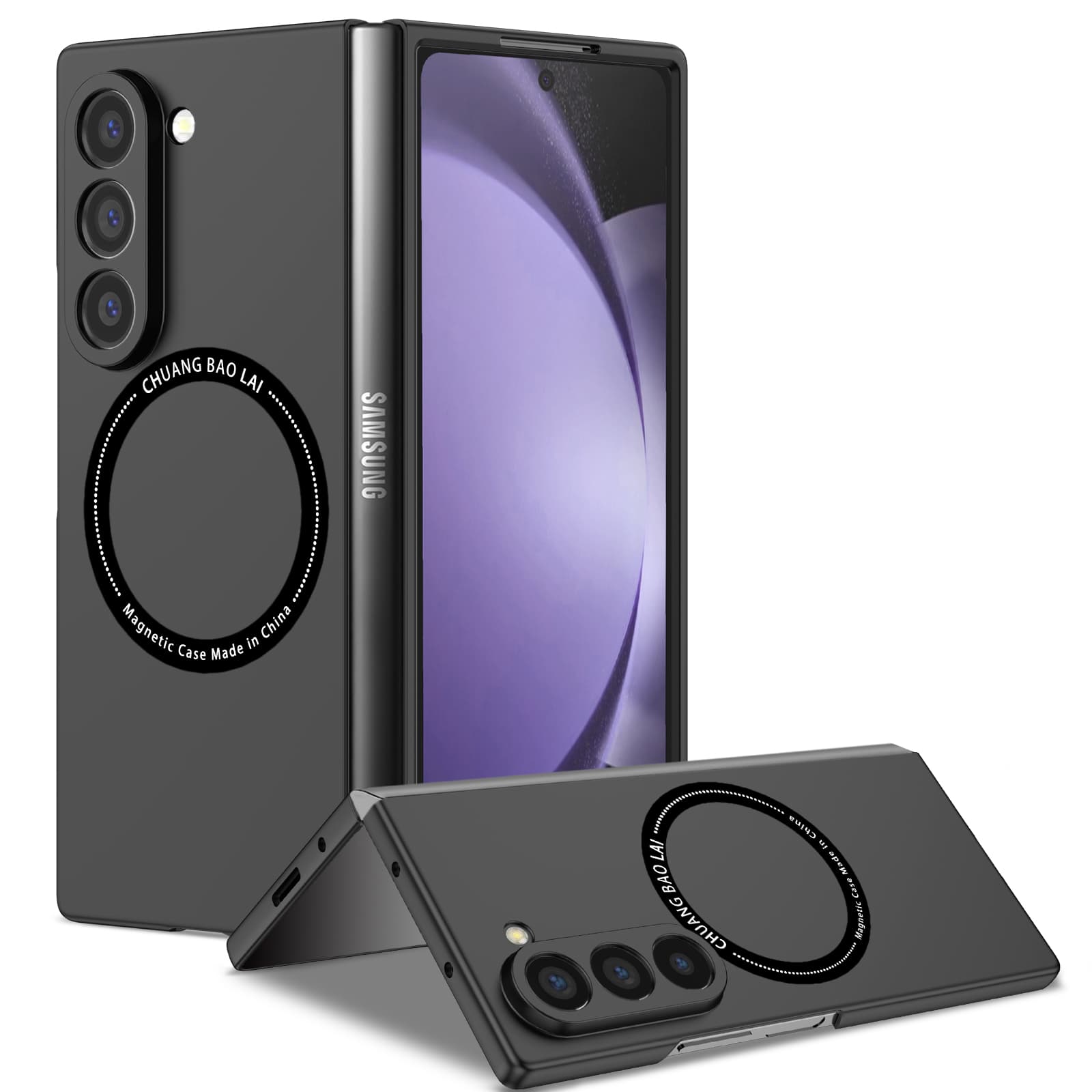 Non-Slip Magnetic Hard Case For Samsung Galaxy Z Fold7 Fold6 5G 7 Fold3 Fold5 Fold4 Fold 5 6 4 3 Phone Accessories