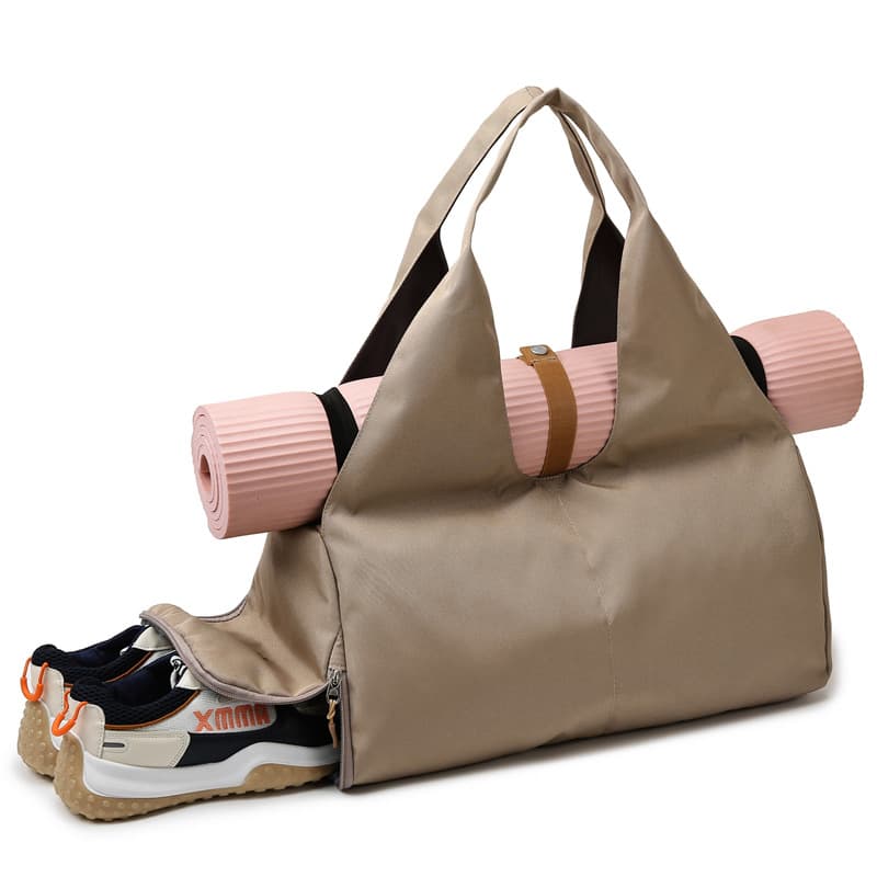 Separate Shoe Compartment Dry And Wet Separation For Yoga Mat Portable Multi-functional Gym Bag Sports Single-shoulder Bag Handbag