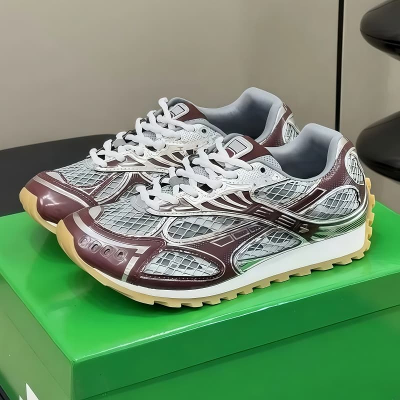 Chaussures de course pour hommes et femmes, baskets blanches à semelle épaisse, respirantes, plateforme, inscriptions en mesh, chaussures de sport