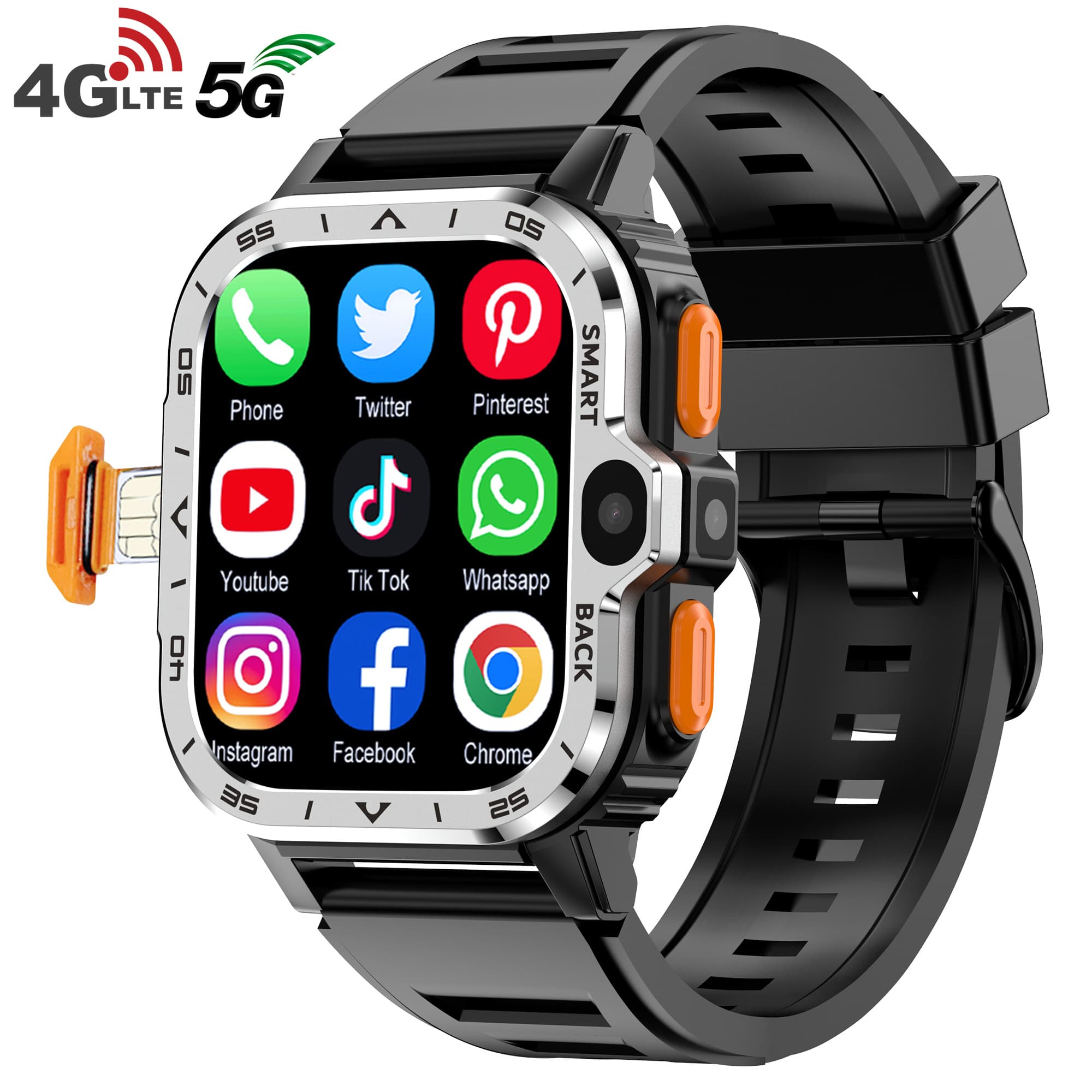 Valdus PGD Android Smart Watch Men GPS 16G/64G ROM Storage HD Dual Camera NFC 2G 4G SIM Card WIFI Wireless Fast Internet