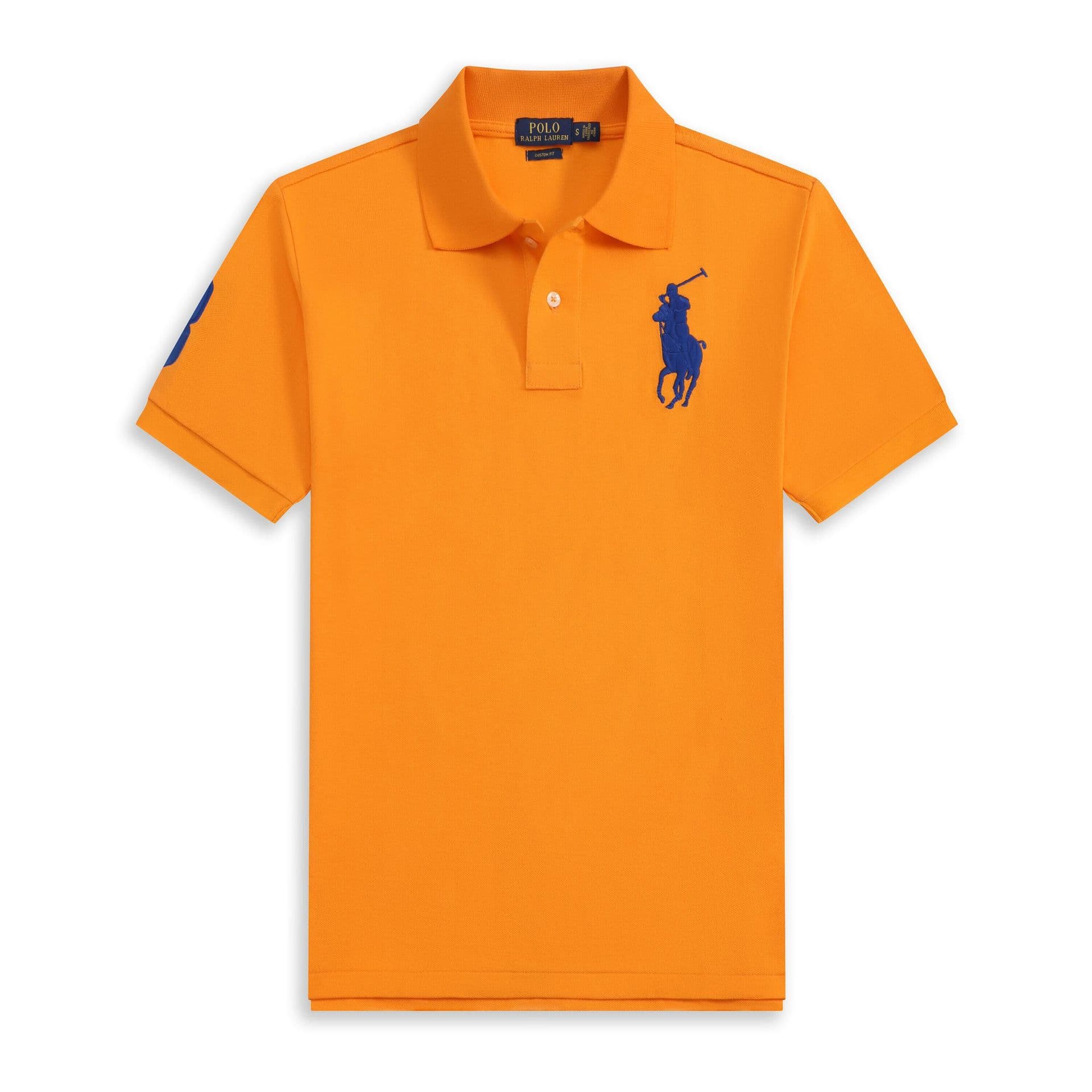 Polo d'été Paul à manches courtes et col polo brodé, style malaisien, en pur coton, pour homme