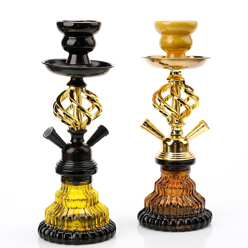 Small Arabic Glass Pipe For Home Use Accessories For Bars And KTVs Twisted