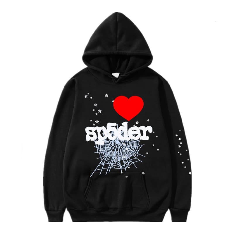 Sweat à capuche et pantalon de survêtement imprimé automne/hiver de la série Spider 555
