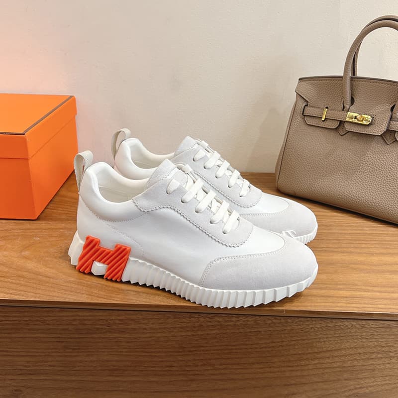 H Brand 2026 Début Printemps Nouvelles Baskets à lacets en cuir véritable pour hommes et femmes, chaussures de course plates et polyvalentes