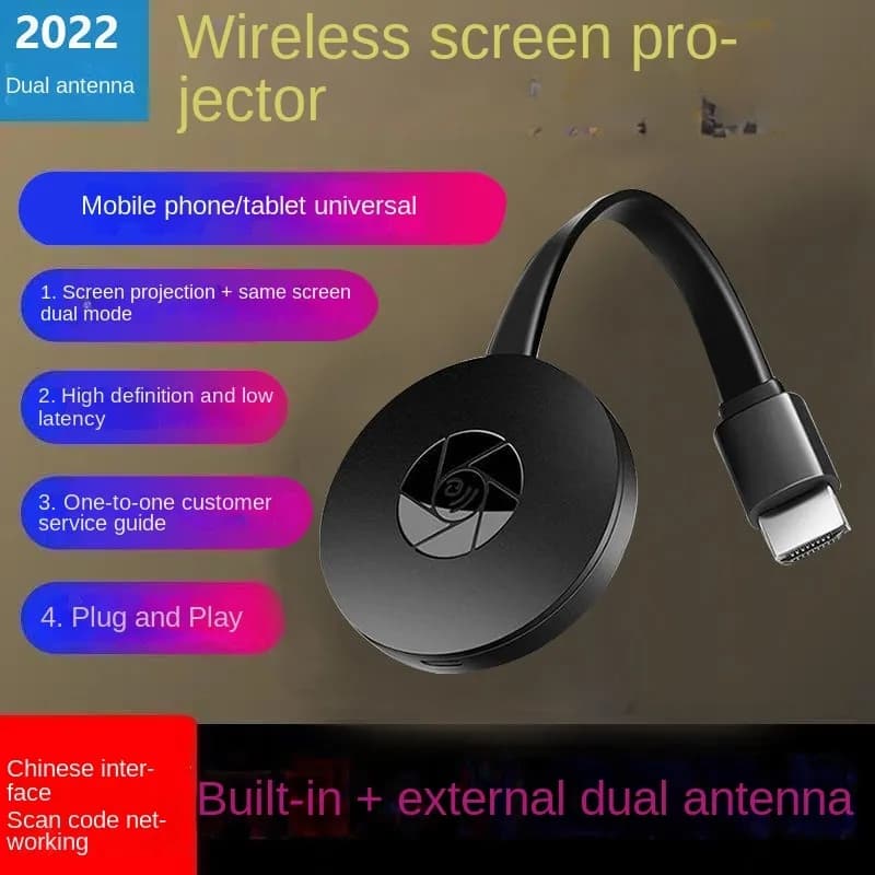 Popular Mobile Phone Wireless Screen Projector The Same Screen TV Display Projector Universal HD Home Hdmi Connector
