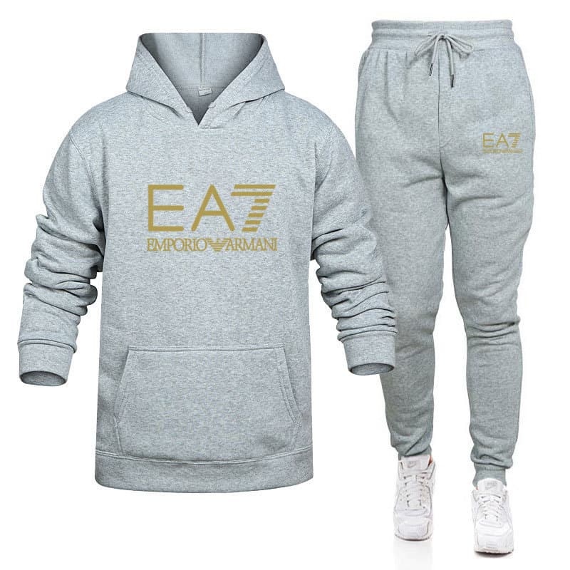 Ensemble pull et pantalon ample brossé pour homme et femme, décontracté, taille européenne, couleur unie, saison automne/hiver 2023, deux pièces