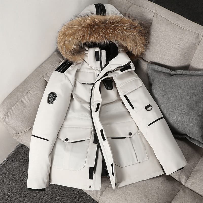 Women's Warm jacket jacket long couple thick warm tooling outdoor winter coat