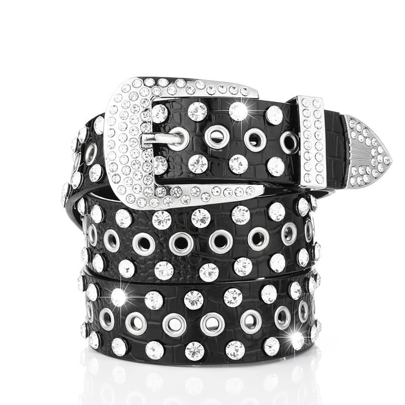 2023 New Selling Diamond Belt for Girls with Water Diamond Inlaid Belt for Women's Decoration Simple and Versatile Fashion Jeans