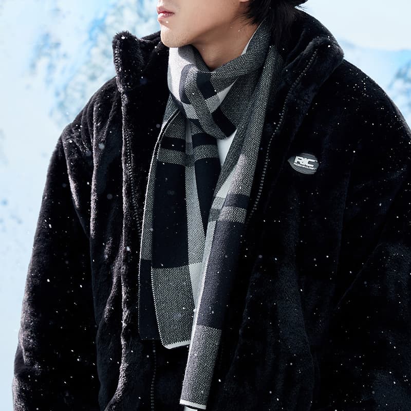 Unisex Men's scarf autumn and winter tide brand casual blanket thick warm cold collar to send boyfriend birthday gift