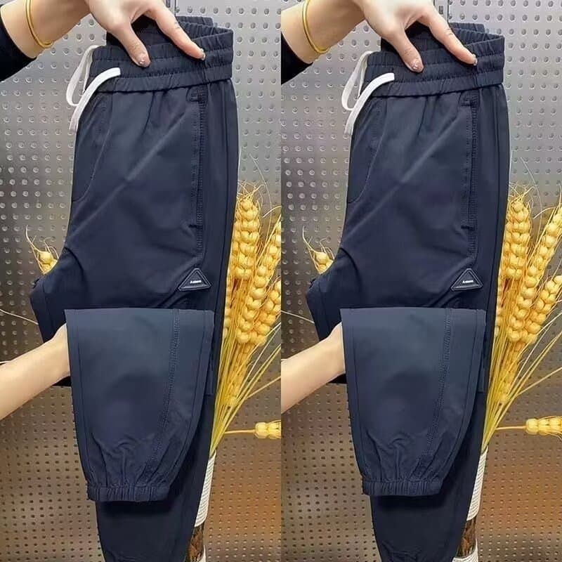 Men's Clothing Fashionable Casual Pants Autumn New Style Nine Point Leggings Sports Pants Versatile Skinny Pants For Men
