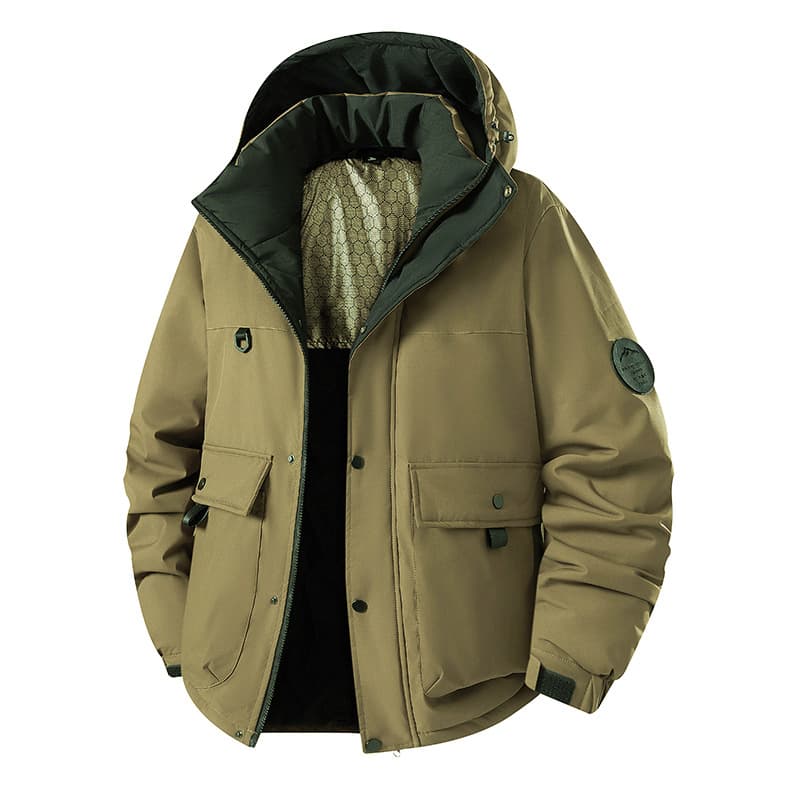 Self-Heating Graphene Jacket – Waterproof Windproof Thermal Hooded Coat With Smart Heating Tech (Unisex Winter Parka)