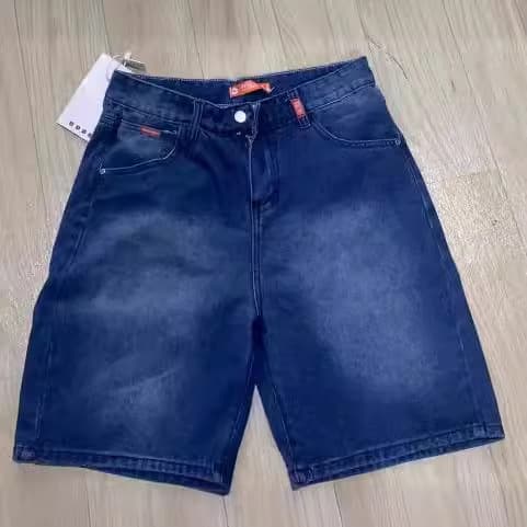 Men's clothing 2024 Summer New Men's Denim Shorts Casual Straight Loose All-match Men's Fashion Shorts