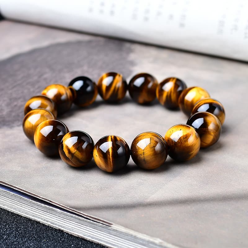 Free Shipping Natural Yellow For Men, Bracelet, Personalized And Stylish Tiger Eye Stone Bracelet Wholesale