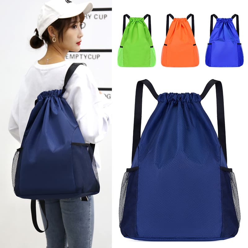 Sports Drawstring Backpack - Large Capacity Gym Bag For Basketball, Football & Training (Multi-Purpose & Durable)​​