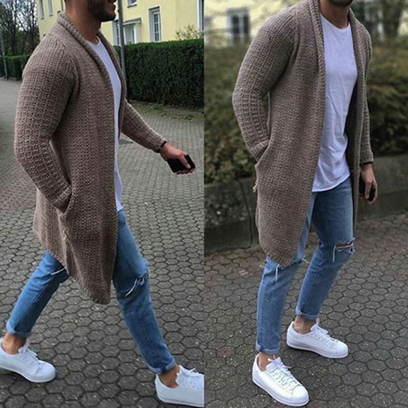 Men's sweater Fashion sweater long sleeve large size cardigan sweater