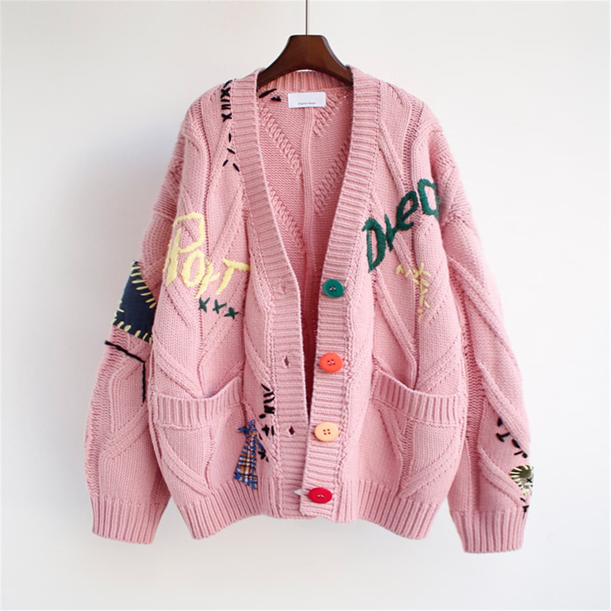 Veste pull ample pour femmes, nouveau Design, Niche, Style paresseux, ample