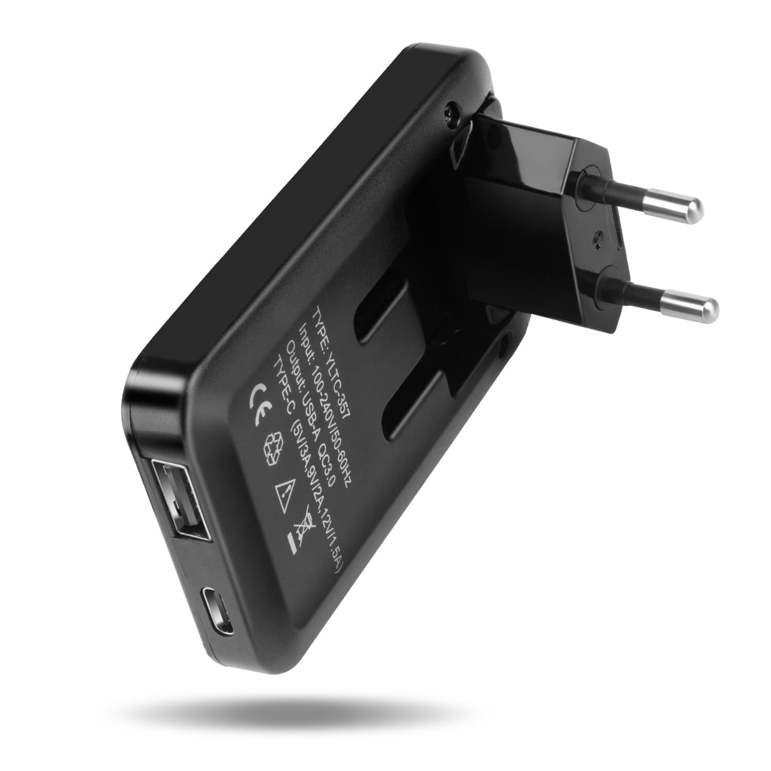 Hot Selling Products 2025 Ultra Thin Usb C Wall Charger GaN Charger, EU Plug 20W Fast Slim Foldable Travel Chargers & Adapters