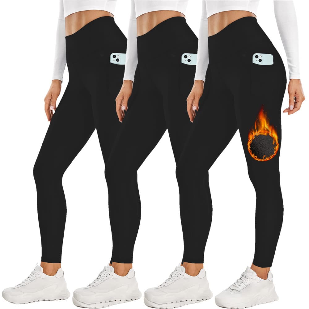 Women's clothing velvet leggings women's black high-waisted tummy control and warmth winter travel exercise velvet yoga pants