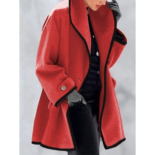 New Hooded Woolen Women's Coat In Autumn And Winter