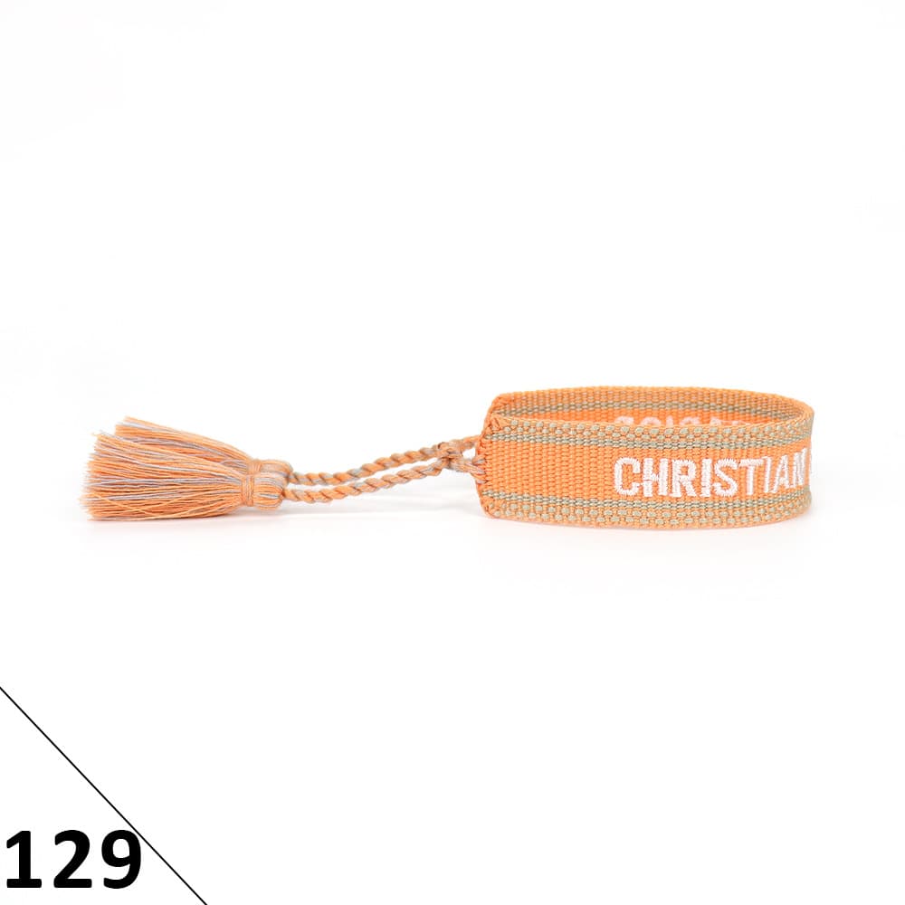 Bracelet unisexe tendance avec lettres tressées