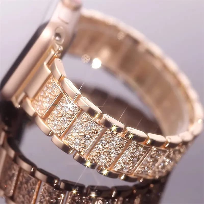 Bling Diamond Strap For IWatch Ultra 2 49mm Band 46mm 40mm 45mm 44mm 41mm 42mm For Iwatch Series 10 9 8 7 6 Women Bracelet