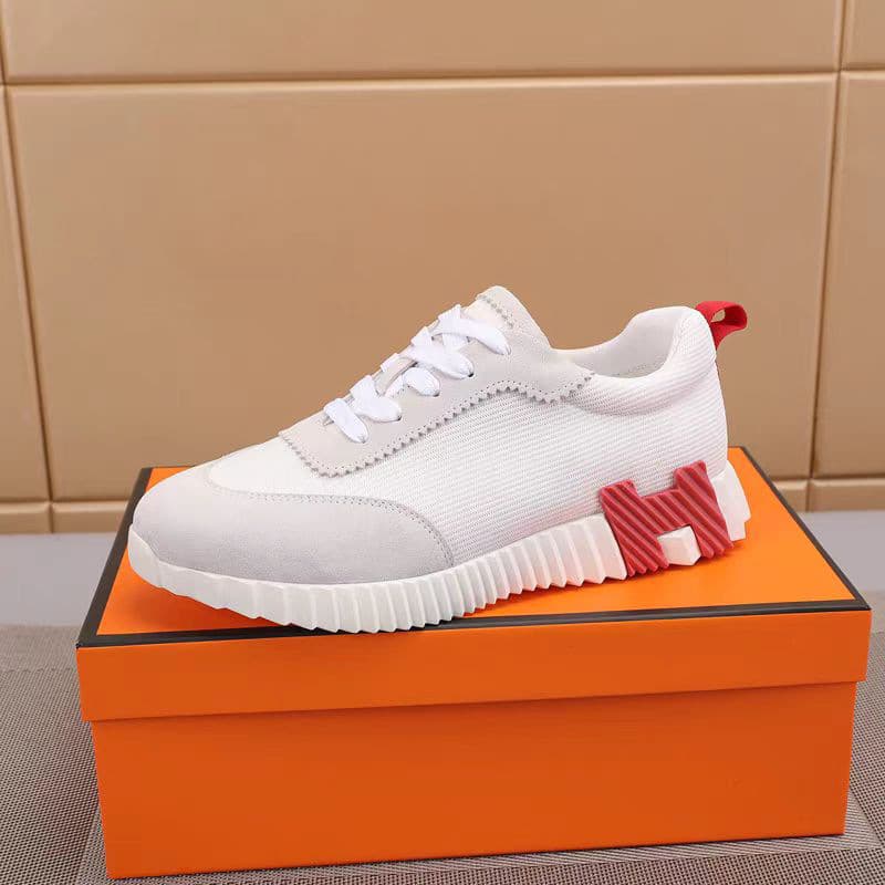 Chaussures blanches respirantes et polyvalentes en cuir véritable de marque H, baskets noires pour femmes et hommes