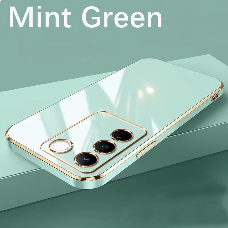 6D Gold Electoplated Case fo Samsung Galaxy S24 ULTRA S23 Plus S23FE A15 A05 A05S Soft Silicone Camea Potection