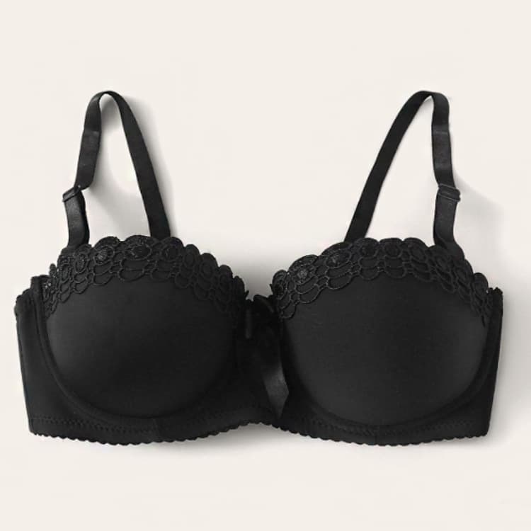 Soutien-gorge papillon brodé pour femme, antidérapant, avec armatures en acier, sexy et tendance, offrant un bon maintien de la poitrine (petite et