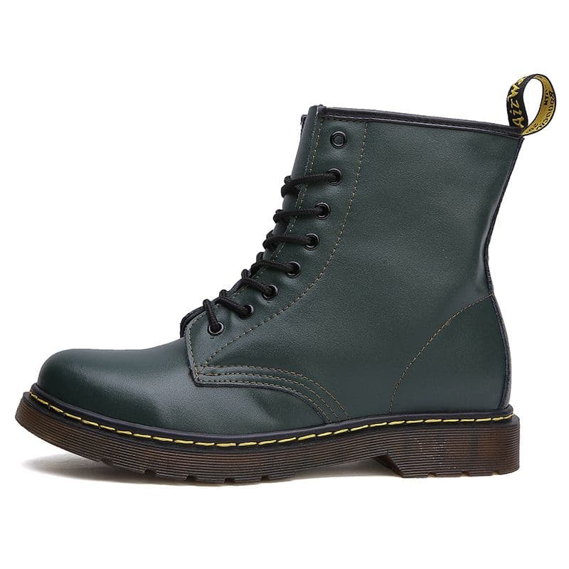 Chaussures Martin classiques à 8 trous pour hommes, bottes de travail montantes style couple DR, style britannique décontracté en cuir véritable