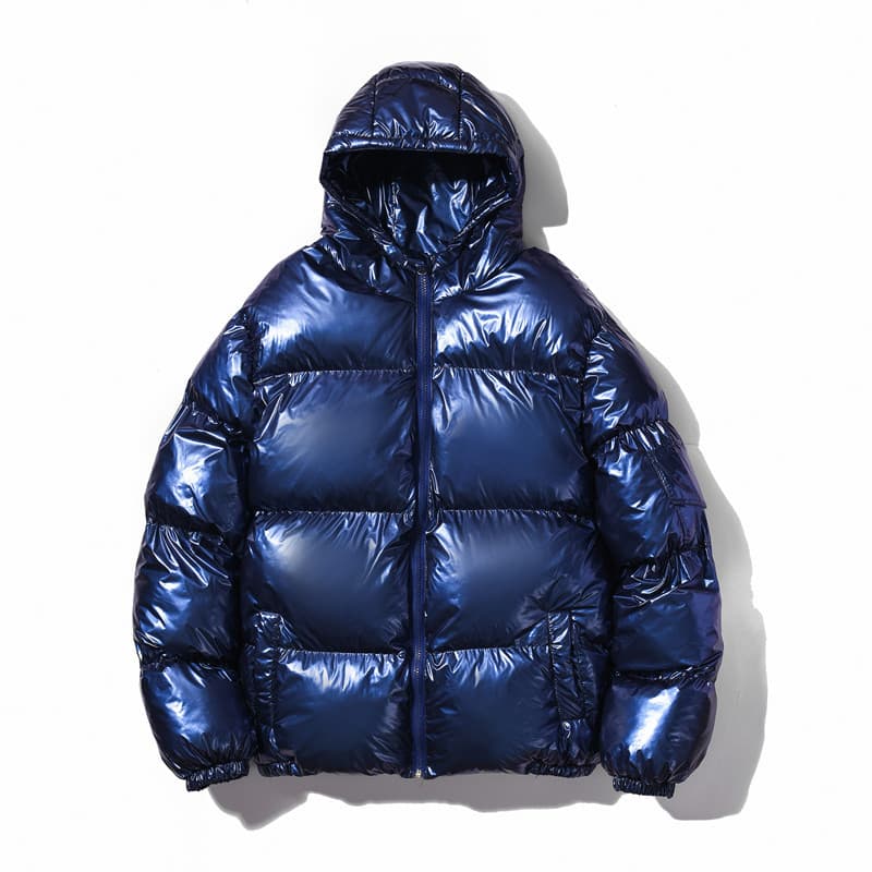 Men's Clothing Winter Fashion Thickened Shiny Cotton padded Jacket Men's Loose Hooded Cotton padded Jacket Casual Couple's Cotton padded Jacket