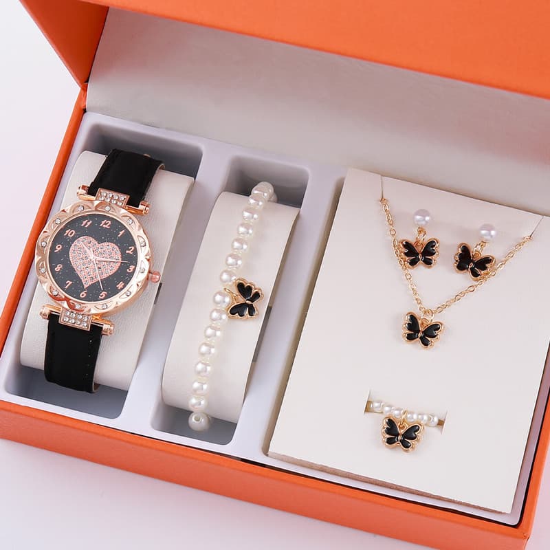 women's Korean version of high-end quartz watch simple classic belt female watch fashion suit
