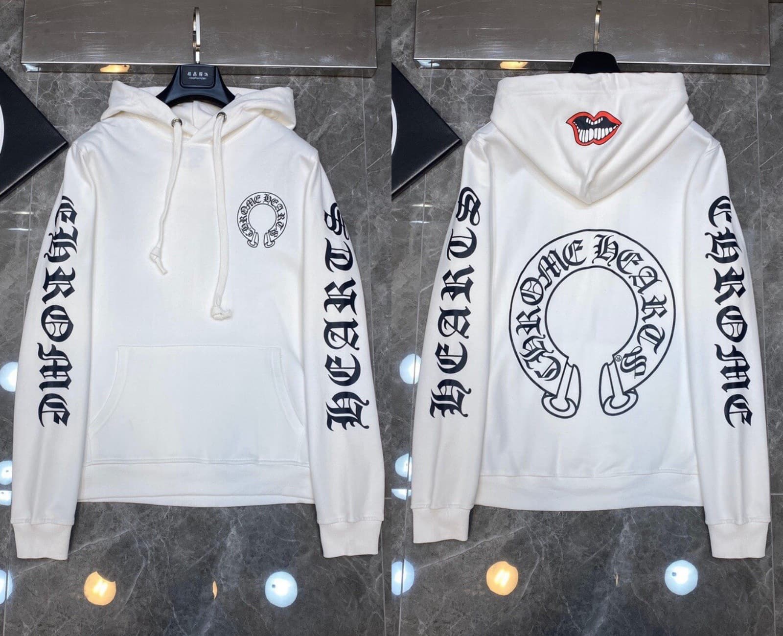 Sweat à capuche Chrome Hearts Cross, version correcte 25ss, polyvalent et tendance, vente en gros