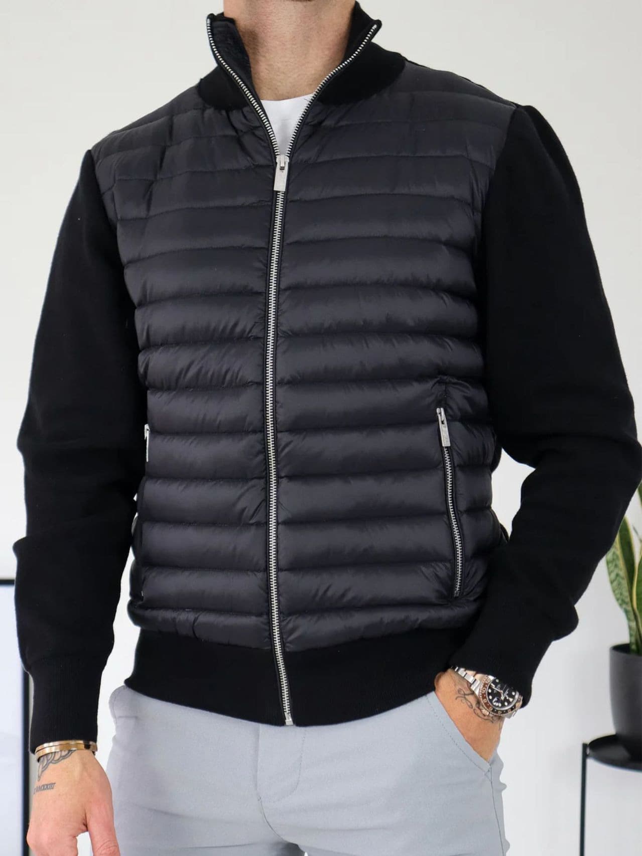 Doudoune d'hiver pour homme, col montant, chaude, en coton, style décontracté transfrontalier européen-américain, vêtements d'exportation