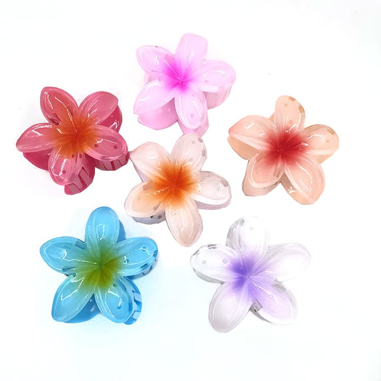 Egg Flower Grab Clip Gradient Flower candy bauhinia back Hair Shark clip hair accessories