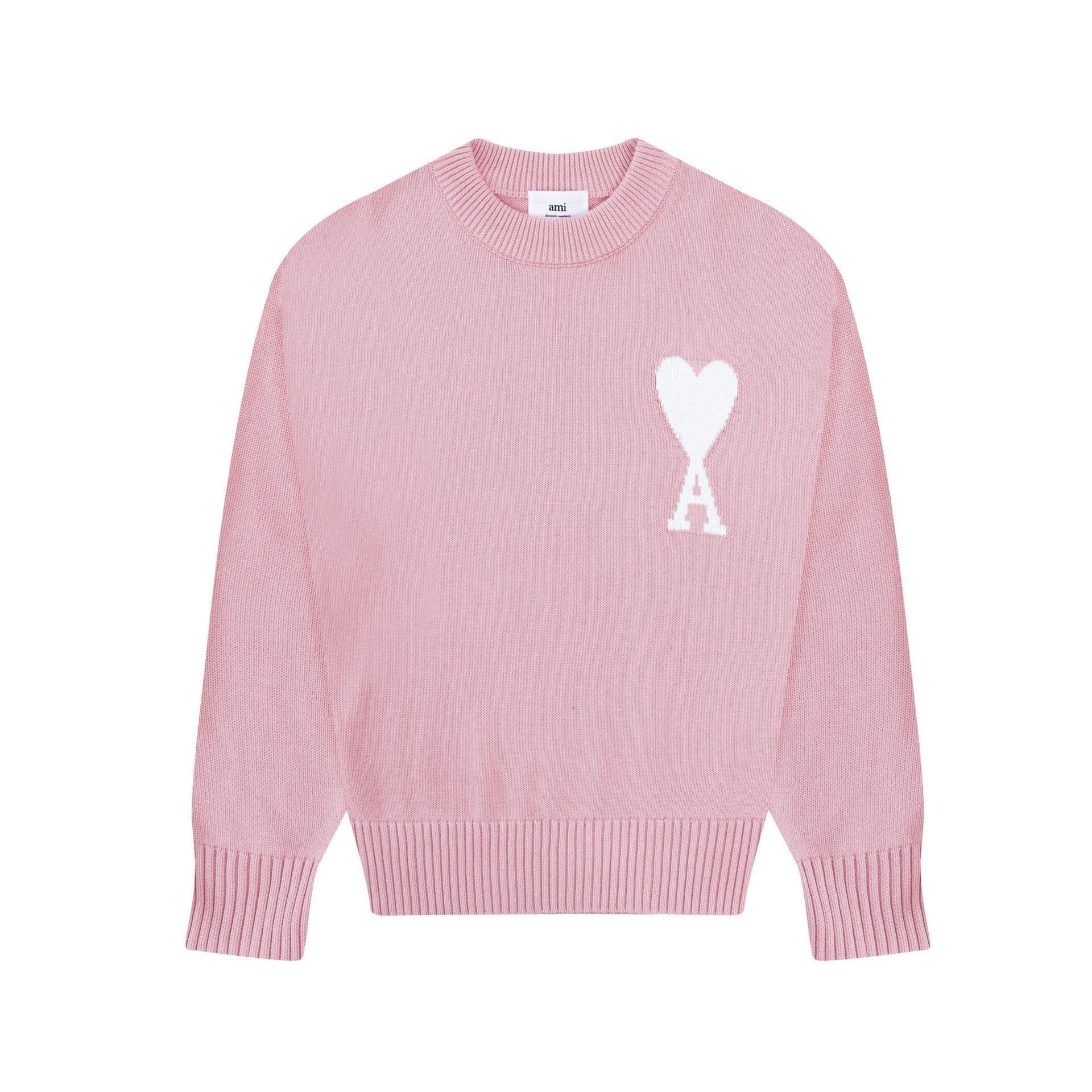 Pull à col rond brodé en jacquard avec motif Macaron Love Couple, nouvelle marque de mode, haut ample unisexe