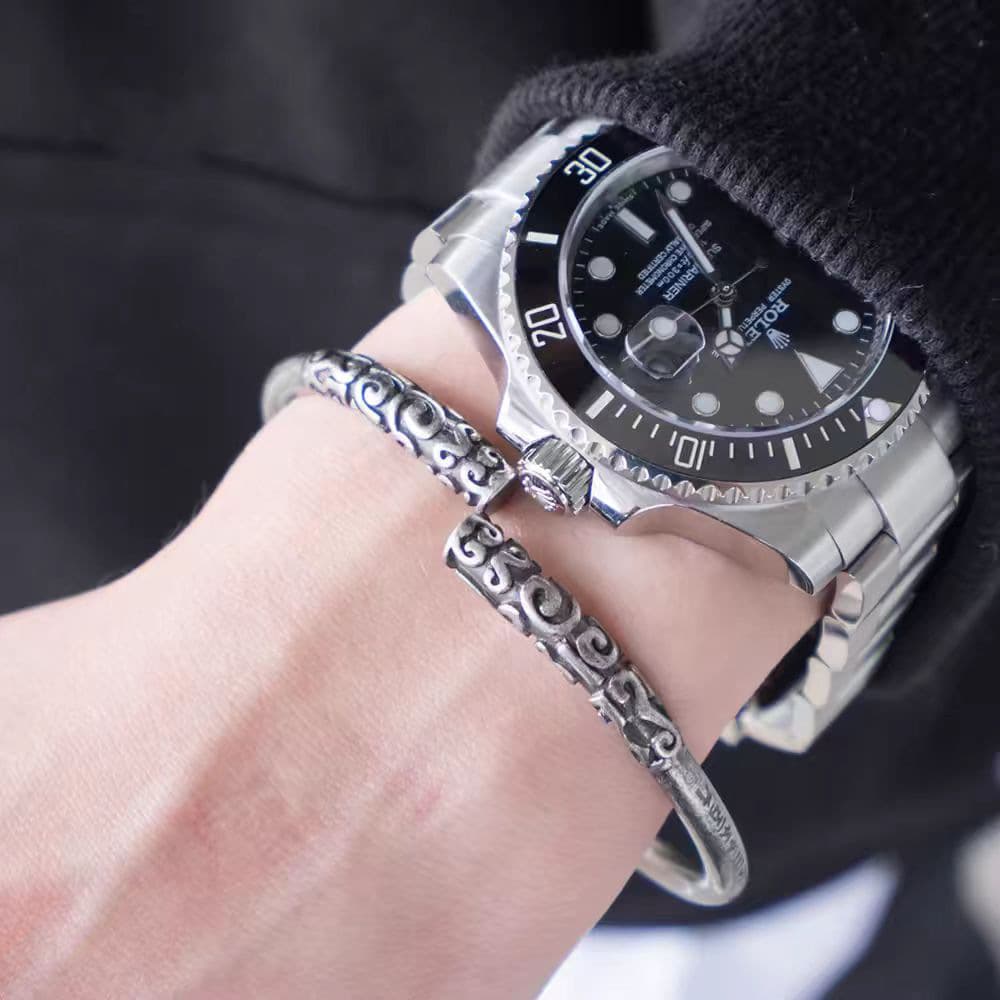 Men's Black Myth Monkey King Golden Hoop Bracelet Titanium Steel High Grade Stainless Steel No Fading Fashion Punk Hip-Hop Jewelry